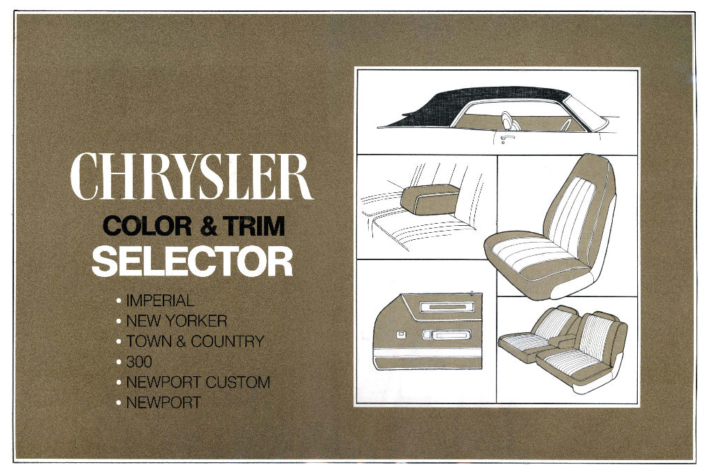 1971 Chrysler Color Trim Folder Page 56